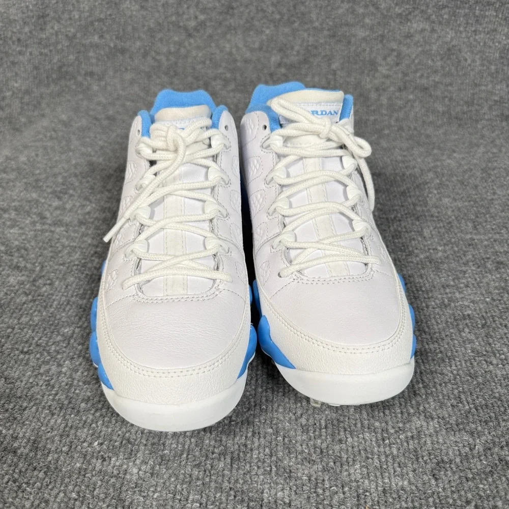 Nike Mens Size 7 Air Jordan 9 G Golf Shoes White University Blue Low Top Lace Up